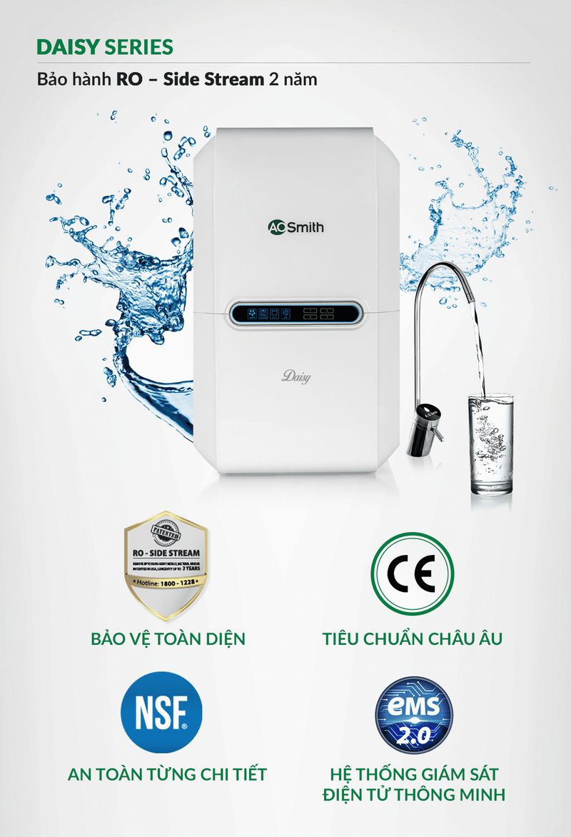 máy lọc nước ao smith daisy plus