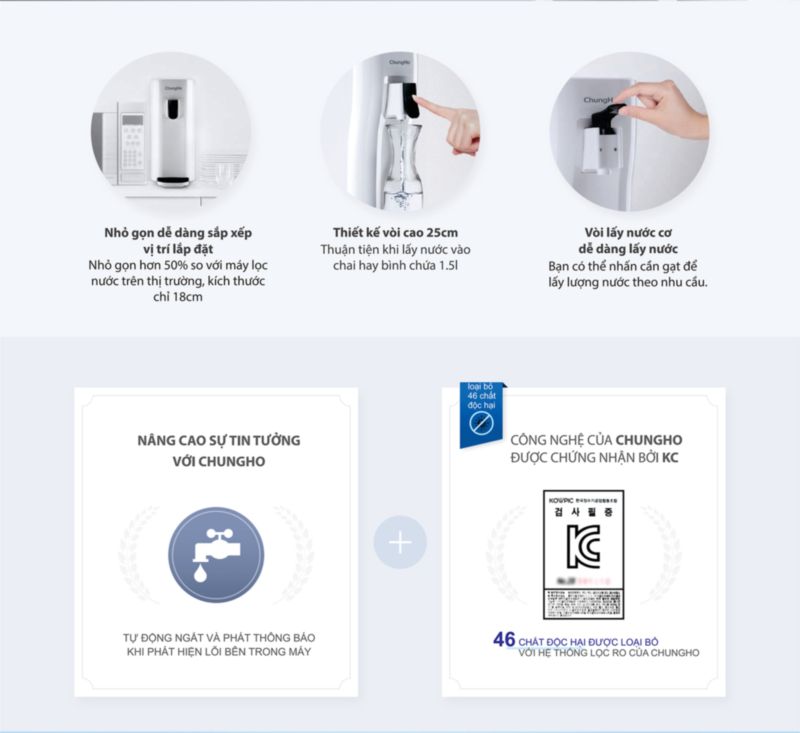 Máy lọc nước ChungHo IGUASSU Ambient S